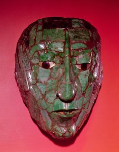Masque en mosaïque, de Palenque, Chiapas